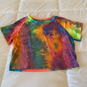 L Tie Dye Crop Top